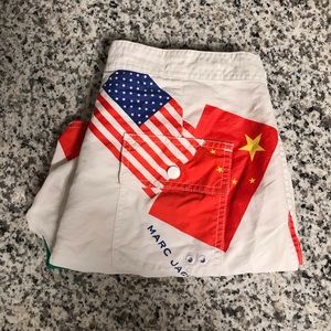 Jacobs by Marc by Marc Jacobs Flag Board Shorts -S